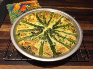 Crustless Asparagus Spinach Quiche