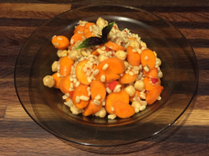 Pearl Barley with Carrots & Chickpeas