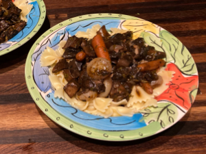 Mushroom Bourguignon